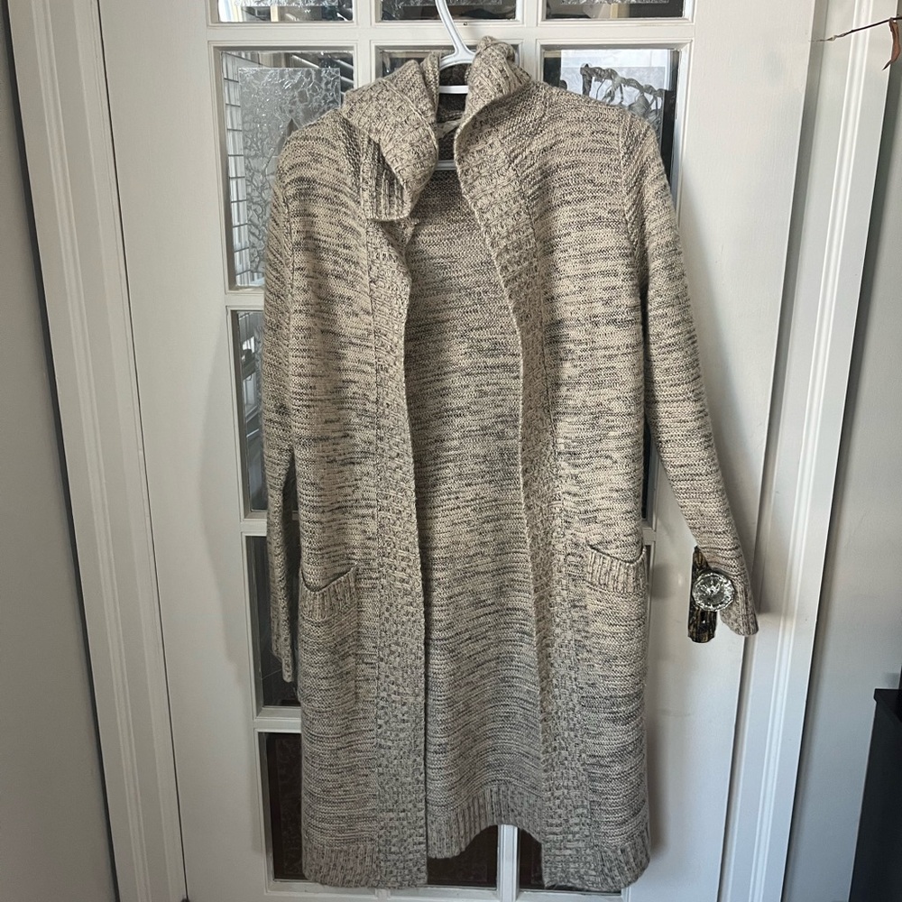 Sienna Sky Hooded  Long Sweater Cardigan | Cozy Cottagecore | Size Small